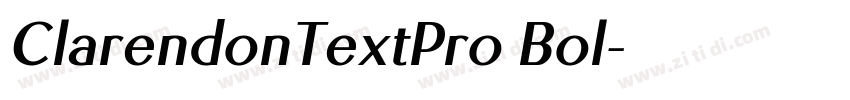 ClarendonTextPro Bol字体转换